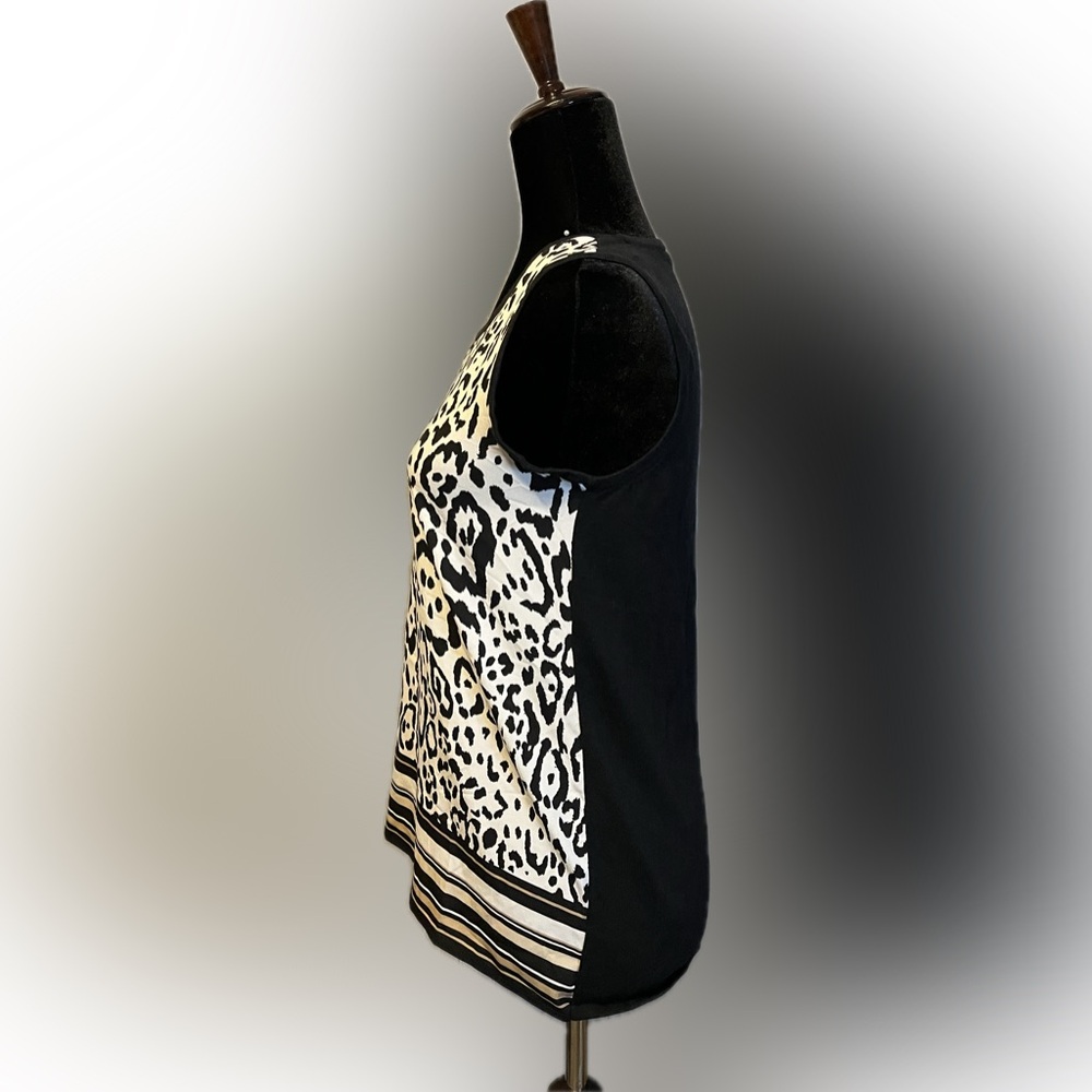 Chico’s Leopard Print Sleeveless Top size S - Picture 4 of 10